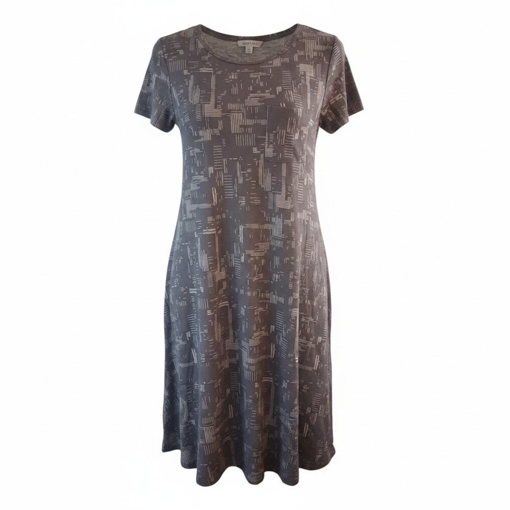 LuLaRoe CARLY High-Low Hemline Dress Patch Pocket Relaxed Fit Soft Women Sz XS